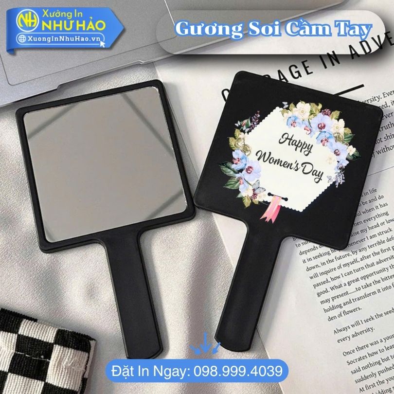 Guong Soi Cam Tay 8 Gương Soi Cầm Tay In Hình Theo Yêu Cầu Sắc Nét Tinh Tế Tại Xưởng In Như Hảo