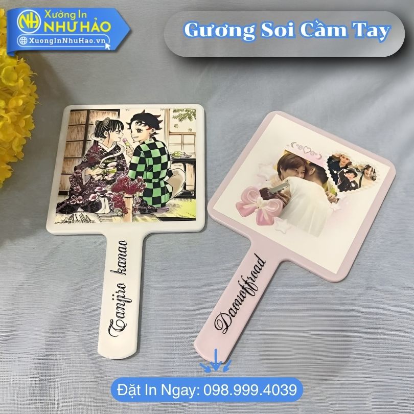 Guong Soi Cam Tay Gương Soi Cầm Tay In Hình Theo Yêu Cầu Sắc Nét Tinh Tế Tại Xưởng In Như Hảo