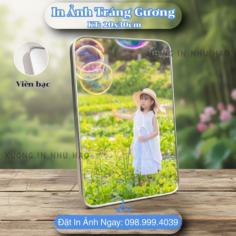 In ảnh tráng gương (22) In Ảnh Tráng Gương Để Bàn