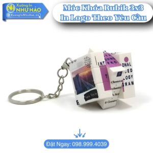 Đặt Làm Móc Khóa Rubik 3x3 In Logo Theo Yêu Cầu Chất Lượng Cao Giá Tốt