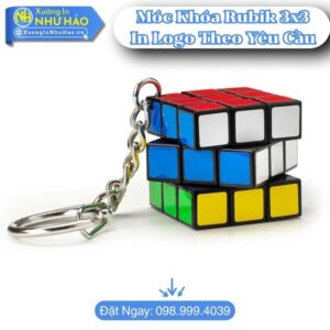 Đặt Làm Móc Khóa Rubik 3x3 In Logo Theo Yêu Cầu Chất Lượng Cao Giá Tốt