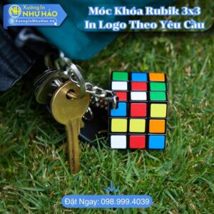 Đặt Làm Móc Khóa Rubik 3x3 In Logo Theo Yêu Cầu Chất Lượng Cao Giá Tốt