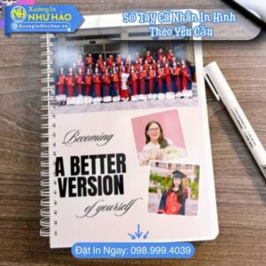 Làm Sổ Tay Cá Nhân In Hình Theo Yêu Cầu - Sổ Tay Lò Xo Cute A5, In Sổ Lò Xo Quà Tặng Kỷ Niệm Độc Đáo
