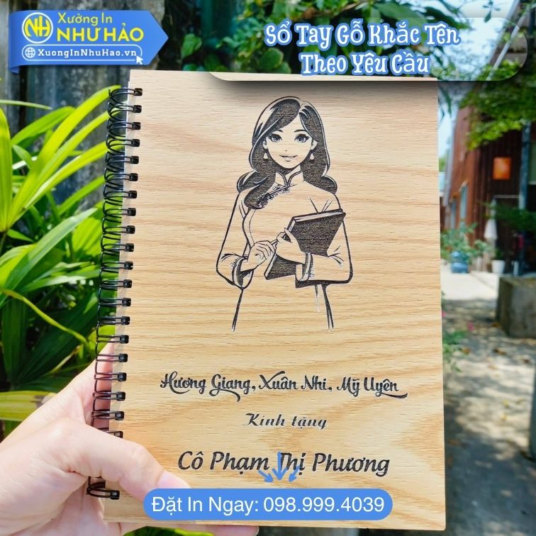 So Tay Go Khac Ten Theo Yeu Cau 3 Đặt Làm Sổ Tay Gỗ Khắc Tên Theo Yêu Cầu -Sổ Lò Xo Bìa Cứng Cá Nhân Hóa, Sổ Tay Lò Xo A5 Quà Tặng Ý Nghĩa
