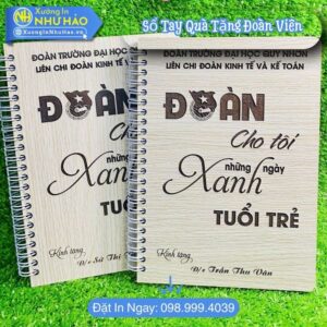 Đặt Làm Sổ Tay Quà Tặng Đoàn Viên - Sổ Tay Lò Xo A5, Sổ Lò Xo Bìa Cứng In Theo Yêu Cầu Làm Quà Lưu Niệm