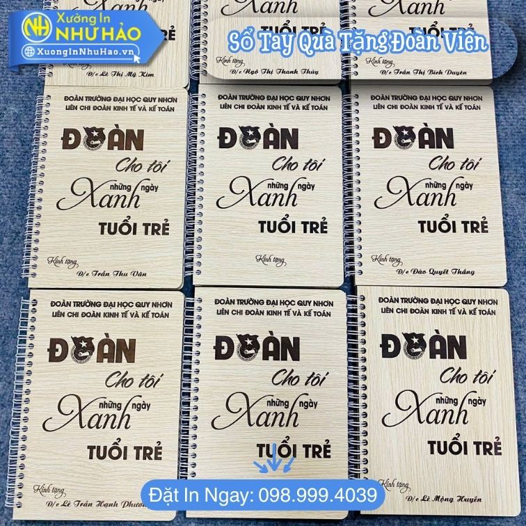 So Tay Qua Tang Doan Vien 3 Đặt Làm Sổ Tay Quà Tặng Đoàn Viên - Sổ Tay Lò Xo A5, Sổ Lò Xo Bìa Cứng In Theo Yêu Cầu Làm Quà Lưu Niệm