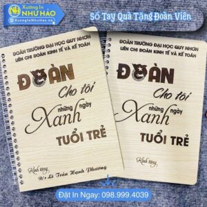 Đặt Làm Sổ Tay Quà Tặng Đoàn Viên - Sổ Tay Lò Xo A5, Sổ Lò Xo Bìa Cứng In Theo Yêu Cầu Làm Quà Lưu Niệm