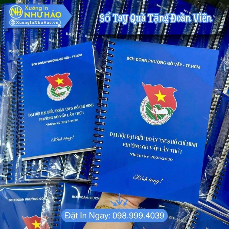So Tay Qua Tang Doan Vien 4 Đặt Làm Sổ Tay Quà Tặng Đoàn Viên - Sổ Tay Lò Xo A5, Sổ Lò Xo Bìa Cứng In Theo Yêu Cầu Làm Quà Lưu Niệm