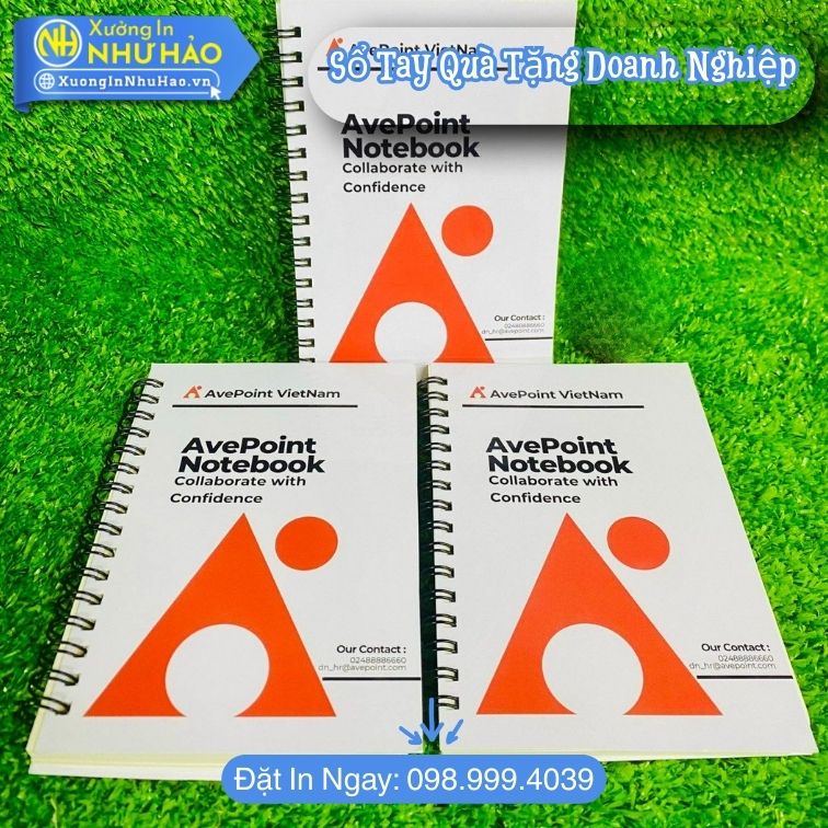 So Tay Qua Tang Doanh Nghiep 4 Đặt Làm Sổ Tay Quà Tặng Doanh Nghiệp - In Sổ Tay Lò Xo A4, Sổ Lò Xo Bìa Cứng In Logo Công Ty