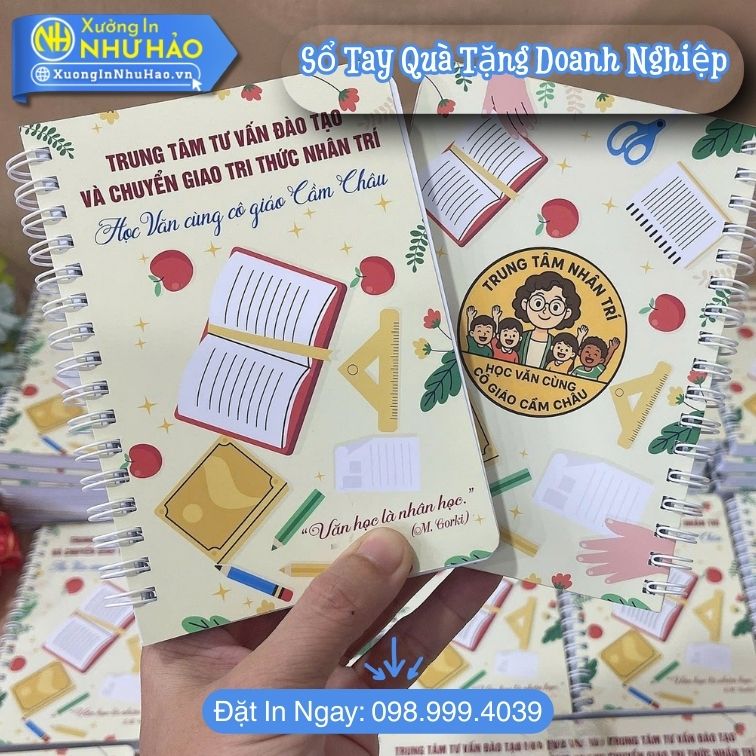 So Tay Qua Tang Doanh Nghiep 7 Đặt Làm Sổ Tay Quà Tặng Doanh Nghiệp - In Sổ Tay Lò Xo A4, Sổ Lò Xo Bìa Cứng In Logo Công Ty