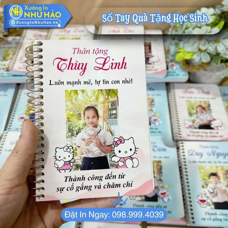 So Tay Qua Tang Hoc Sinh In Sổ Tay Quà Tặng Học Sinh – Sổ Lò Xo A5 200 Trang, Sổ Tay Lò Xo Cute Dùng Học Tập Và Ghi Chép