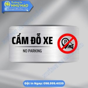 Biển Báo Cấm Đỗ Xe Chất Liệu Alu & Mica, Kích Thước Theo Yêu Cầu - In Uv Sắc Nét, Sang Trọng, Gia Công Tận Xưởng