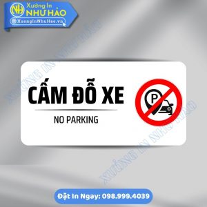 Biển Báo Cấm Đỗ Xe Chất Liệu Alu & Mica, Kích Thước Theo Yêu Cầu - In Uv Sắc Nét, Sang Trọng, Gia Công Tận Xưởng