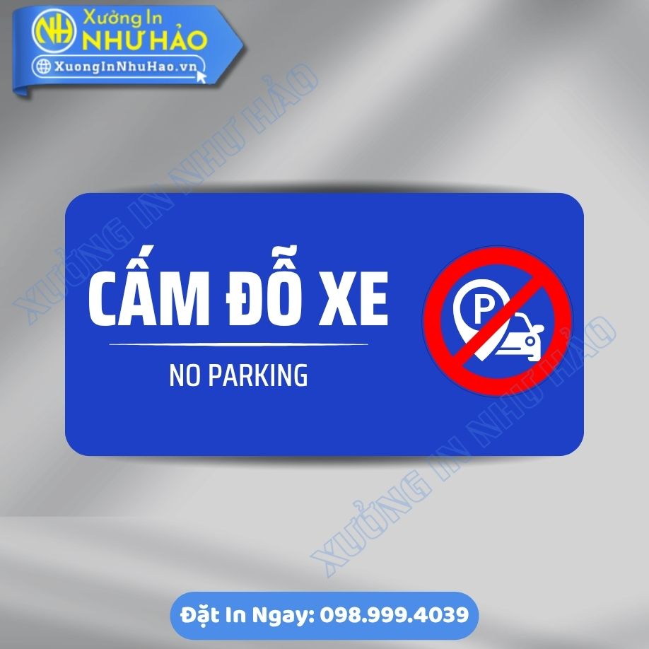Bien Bao Cam Do Xe 5 Biển Báo Cấm Đỗ Xe Chất Liệu Alu & Mica, Kích Thước Theo Yêu Cầu - In Uv Sắc Nét, Sang Trọng, Gia Công Tận Xưởng