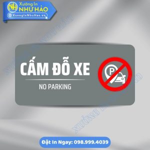 Biển Báo Cấm Đỗ Xe Chất Liệu Alu & Mica, Kích Thước Theo Yêu Cầu - In Uv Sắc Nét, Sang Trọng, Gia Công Tận Xưởng