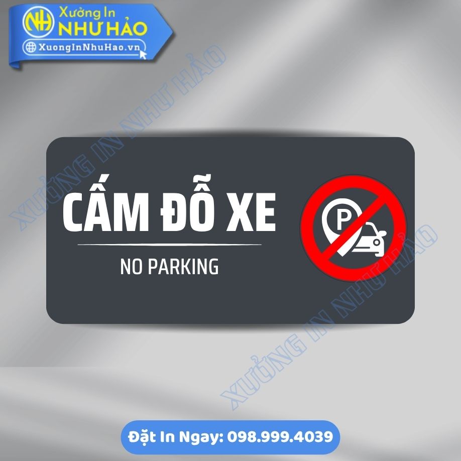 Bien Bao Cam Do Xe 7 Biển Báo Cấm Đỗ Xe Chất Liệu Alu & Mica, Kích Thước Theo Yêu Cầu - In Uv Sắc Nét, Sang Trọng, Gia Công Tận Xưởng