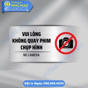 Bien Bao Vui Long Khong Quay Phim Chup Hinh 1