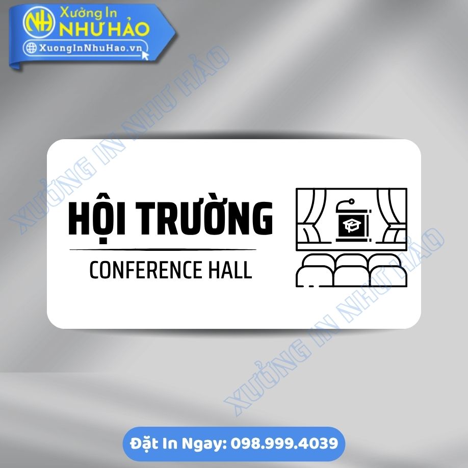 Bien Chi Dan Khu Vuc Hoi Truong 3 Biển Chỉ Dẫn Khu Vực Hội Trường Chất Liệu ALu Mica Theo Yêu Cầu - Biển Phòng Ban Cao Cấp Cho Cơ Quan, Doanh Nghiệp