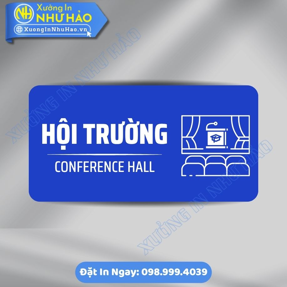 Bien Chi Dan Khu Vuc Hoi Truong 5 Biển Chỉ Dẫn Khu Vực Hội Trường Chất Liệu ALu Mica Theo Yêu Cầu - Biển Phòng Ban Cao Cấp Cho Cơ Quan, Doanh Nghiệp