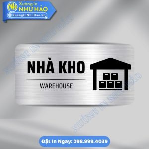 Biển Chỉ Dẫn Khu Vực Nhà Kho - Biển Phòng Ban Chất Liệu Alu Mica Kích Thước Theo Yêu Cầu - Đẹp, Bền, Hiện Đại