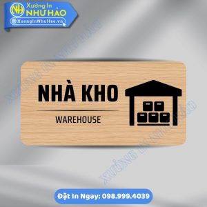 Biển Chỉ Dẫn Khu Vực Nhà Kho - Biển Phòng Ban Chất Liệu Alu Mica Kích Thước Theo Yêu Cầu - Đẹp, Bền, Hiện Đại