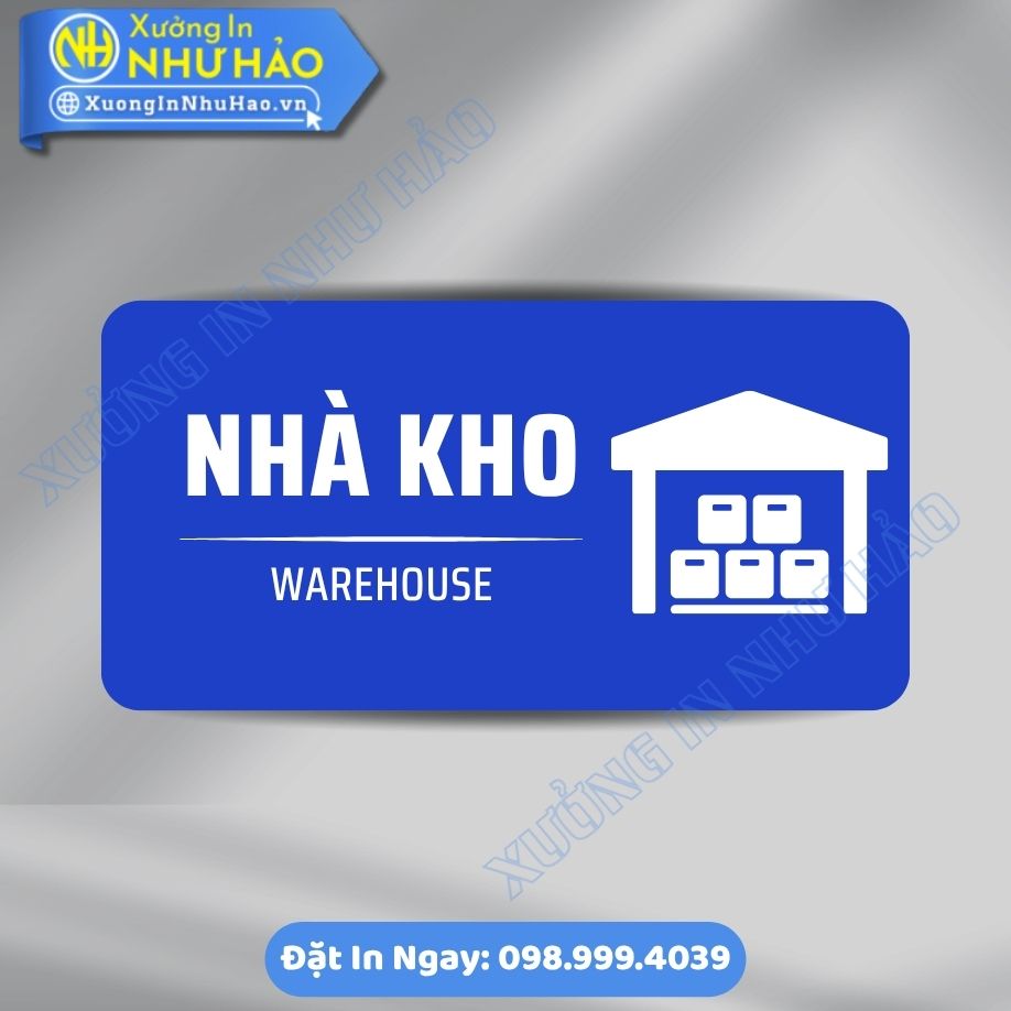 Bien Chi Dan Khu Vuc Nha Kho 5 Biển Chỉ Dẫn Khu Vực Nhà Kho - Biển Phòng Ban Chất Liệu Alu Mica Kích Thước Theo Yêu Cầu - Đẹp, Bền, Hiện Đại