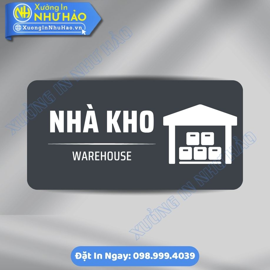 Bien Chi Dan Khu Vuc Nha Kho 6 Biển Chỉ Dẫn Khu Vực Nhà Kho - Biển Phòng Ban Chất Liệu Alu Mica Kích Thước Theo Yêu Cầu - Đẹp, Bền, Hiện Đại
