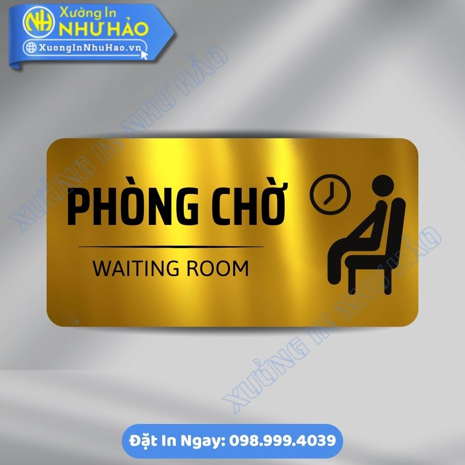 Bien Chi Dan Khu Vuc Phong Cho 2 Biển Chỉ Dẫn Khu Vực Phòng Chờ Chất Liệu ALu Mica Cao Cấp Theo Yêu Cầu – Phù Hợp Công Ty, Bệnh Viện, Khách Sạn
