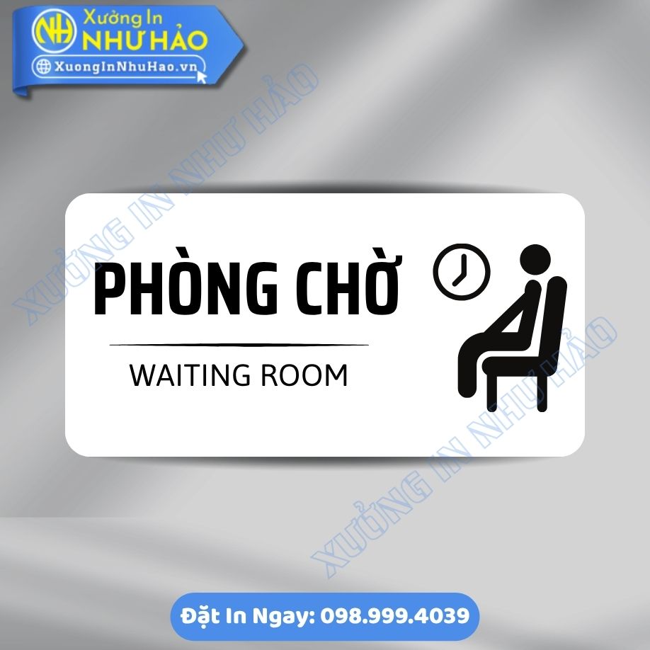 Bien Chi Dan Khu Vuc Phong Cho 3 Biển Chỉ Dẫn Khu Vực Phòng Chờ Chất Liệu ALu Mica Cao Cấp Theo Yêu Cầu – Phù Hợp Công Ty, Bệnh Viện, Khách Sạn