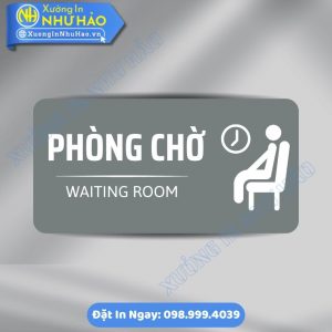 Biển Chỉ Dẫn Khu Vực Phòng Chờ Chất Liệu ALu Mica Cao Cấp Theo Yêu Cầu – Phù Hợp Công Ty, Bệnh Viện, Khách Sạn