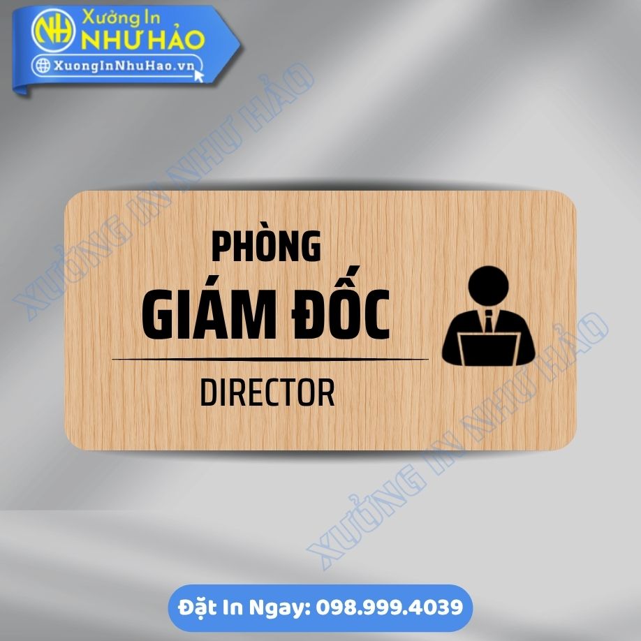Bien Chi Dan Khu Vuc Phong Giam Doc 3 Biển Chỉ Dẫn Khu Vực Phòng Giám Đốc Chất Liệu ALu & Mica Cao Cấp, In Theo Yêu Cầu