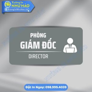 Biển Chỉ Dẫn Khu Vực Phòng Giám Đốc Chất Liệu ALu & Mica Cao Cấp, In Theo Yêu Cầu