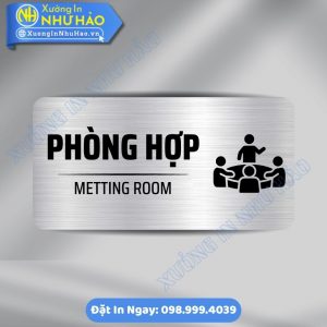 Biển Chỉ Dẫn Khu Vực Phòng Hợp ALu Mica Theo Yêu Cầu - Thiết Kế Sang Trọng, Chuyên Nghiệp