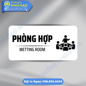 Biển Chỉ Dẫn Khu Vực Phòng Hợp ALu Mica Theo Yêu Cầu - Thiết Kế Sang Trọng, Chuyên Nghiệp