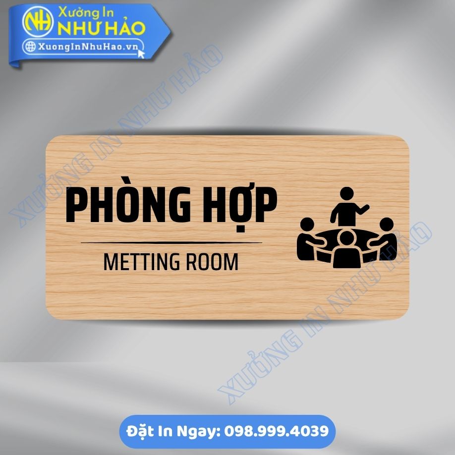 Bien Chi Dan Khu Vuc Phong Hop 4 Biển Chỉ Dẫn Khu Vực Phòng Hợp ALu Mica Theo Yêu Cầu - Thiết Kế Sang Trọng, Chuyên Nghiệp