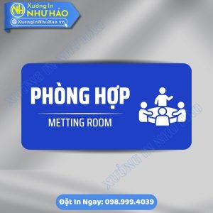 Biển Chỉ Dẫn Khu Vực Phòng Hợp ALu Mica Theo Yêu Cầu - Thiết Kế Sang Trọng, Chuyên Nghiệp