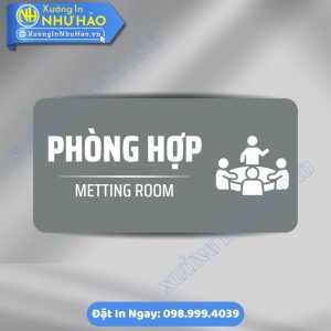 Biển Chỉ Dẫn Khu Vực Phòng Hợp ALu Mica Theo Yêu Cầu - Thiết Kế Sang Trọng, Chuyên Nghiệp