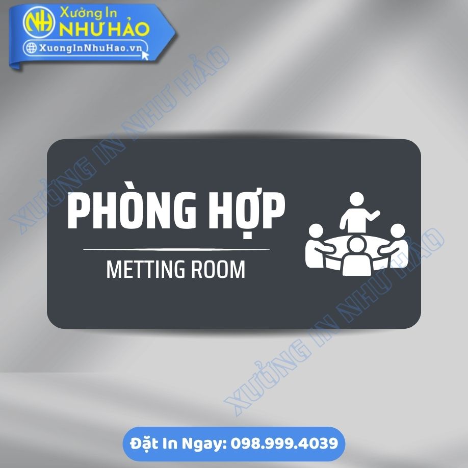 Bien Chi Dan Khu Vuc Phong Hop 7 Biển Chỉ Dẫn Khu Vực Phòng Hợp ALu Mica Theo Yêu Cầu - Thiết Kế Sang Trọng, Chuyên Nghiệp