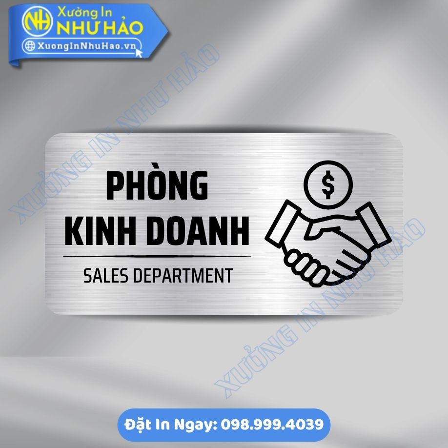Bien Chi Dan Khu Vuc Phong Kinh Doanh 1 Biển Chỉ Dẫn Khu Vực Phòng Kinh Doanh ALu Mica Theo Yêu Cầu, Sang Trọng, Bền Đẹp Cho Văn Phòng