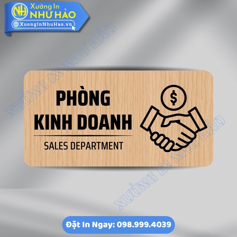 Bien Chi Dan Khu Vuc Phong Kinh Doanh 4 Biển Chỉ Dẫn Khu Vực Phòng Kinh Doanh ALu Mica Theo Yêu Cầu, Sang Trọng, Bền Đẹp Cho Văn Phòng