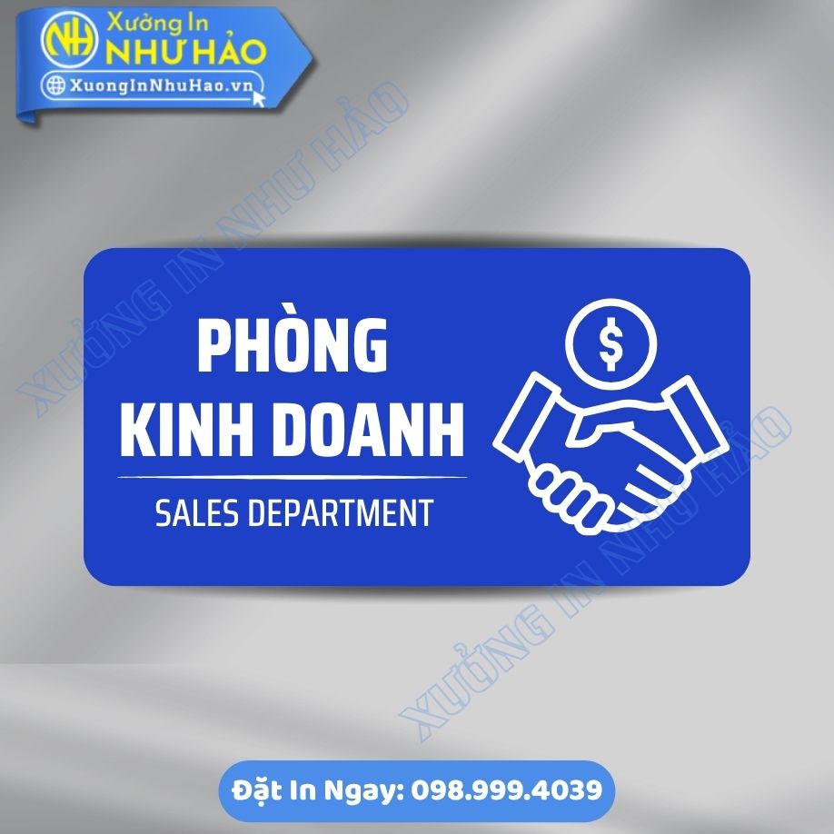 Bien Chi Dan Khu Vuc Phong Kinh Doanh 5 Biển Chỉ Dẫn Khu Vực Phòng Kinh Doanh ALu Mica Theo Yêu Cầu, Sang Trọng, Bền Đẹp Cho Văn Phòng