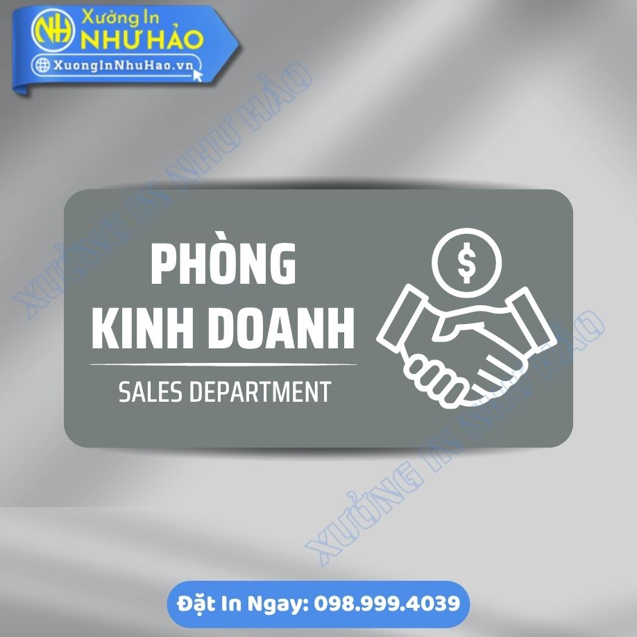 Bien Chi Dan Khu Vuc Phong Kinh Doanh 6 Biển Chỉ Dẫn Khu Vực Phòng Kinh Doanh ALu Mica Theo Yêu Cầu, Sang Trọng, Bền Đẹp Cho Văn Phòng