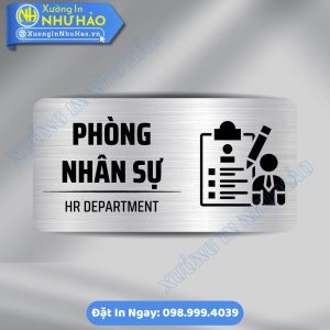 Biển Chỉ Dẫn Khu Vực Phòng Nhân Sự Alu Mica Cao Cấp, Giải Pháp Nhận Diện Văn Phòng Hiệu Quả