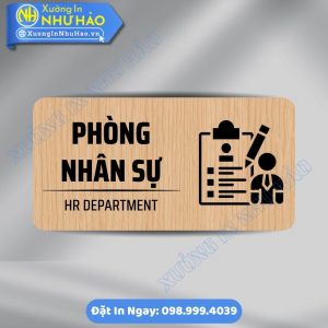 Biển Chỉ Dẫn Khu Vực Phòng Nhân Sự Alu Mica Cao Cấp, Giải Pháp Nhận Diện Văn Phòng Hiệu Quả