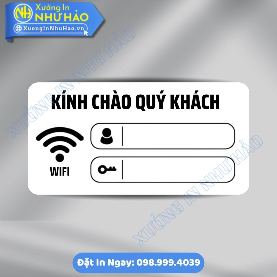Bien Ghi Thong Tin Password WiFi 4 Biển Ghi Thông Tin Password WiFi Bằng ALu & Mica Theo Yêu Cầu, Thiết Kế Chuyên Nghiệp Cho Văn Phòng, Quán Cafe
