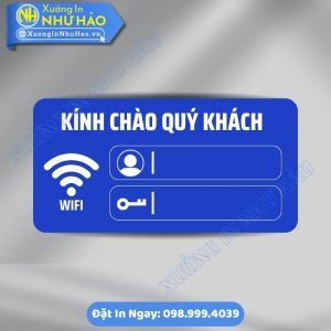 Biển Ghi Thông Tin Password WiFi Bằng ALu & Mica Theo Yêu Cầu, Thiết Kế Chuyên Nghiệp Cho Văn Phòng, Quán Cafe