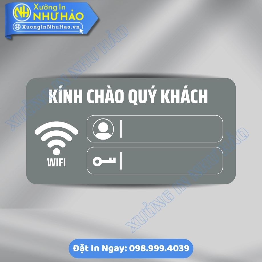 Bien Ghi Thong Tin Password WiFi 6 Biển Ghi Thông Tin Password WiFi Bằng ALu & Mica Theo Yêu Cầu, Thiết Kế Chuyên Nghiệp Cho Văn Phòng, Quán Cafe