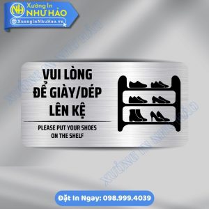 Bien Nhac Nho Vui Long De Giay Dep Len Ke 1