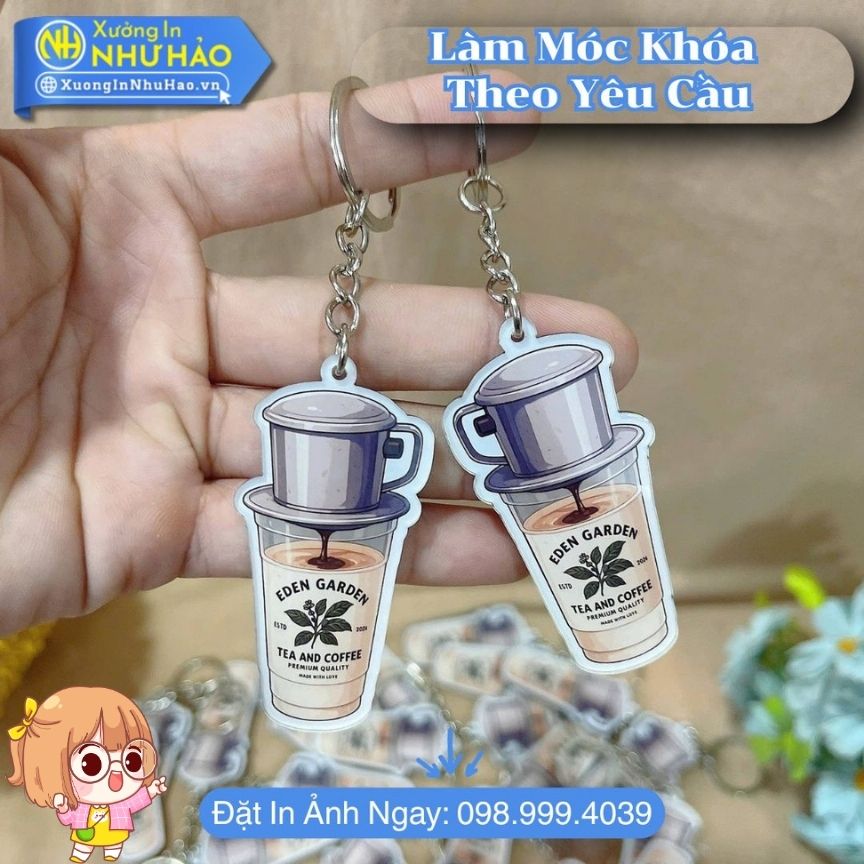 In moc khoa qua tang 3 In Móc Khóa Mica Quà Tặng Doanh Nghiệp, Cá Nhân Theo Yêu Cầu, In UV Cao Cấp, Giá Xưởng Cạnh Tranh