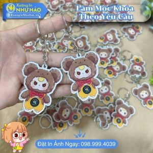 In Móc Khóa Mica Quà Tặng Doanh Nghiệp, Cá Nhân Theo Yêu Cầu, In UV Cao Cấp, Giá Xưởng Cạnh Tranh